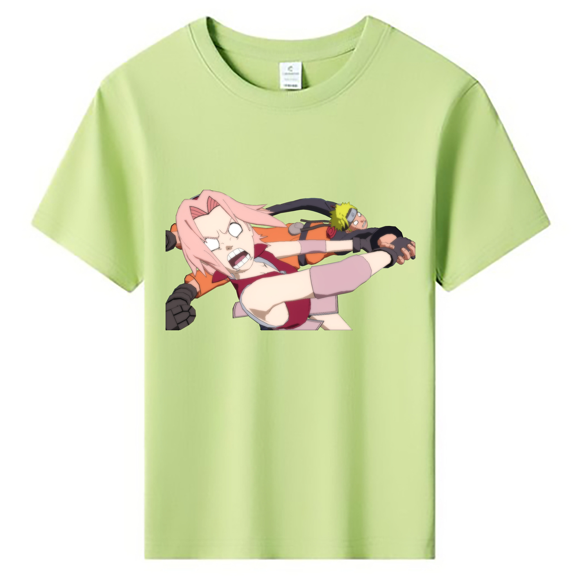 （画像用） NARUTO -ナルト- 春野サクラ Haruno Sakura 綿100％キッズTシャツ（フロントプリント）